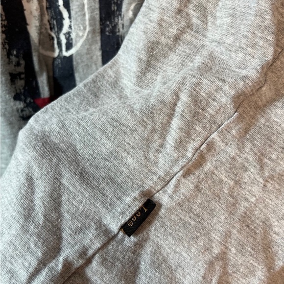 LEE USA American Flag Men’s Short Sleeve T-Shirt Sz XXL Grey In Great Condition - Picture 3 of 7